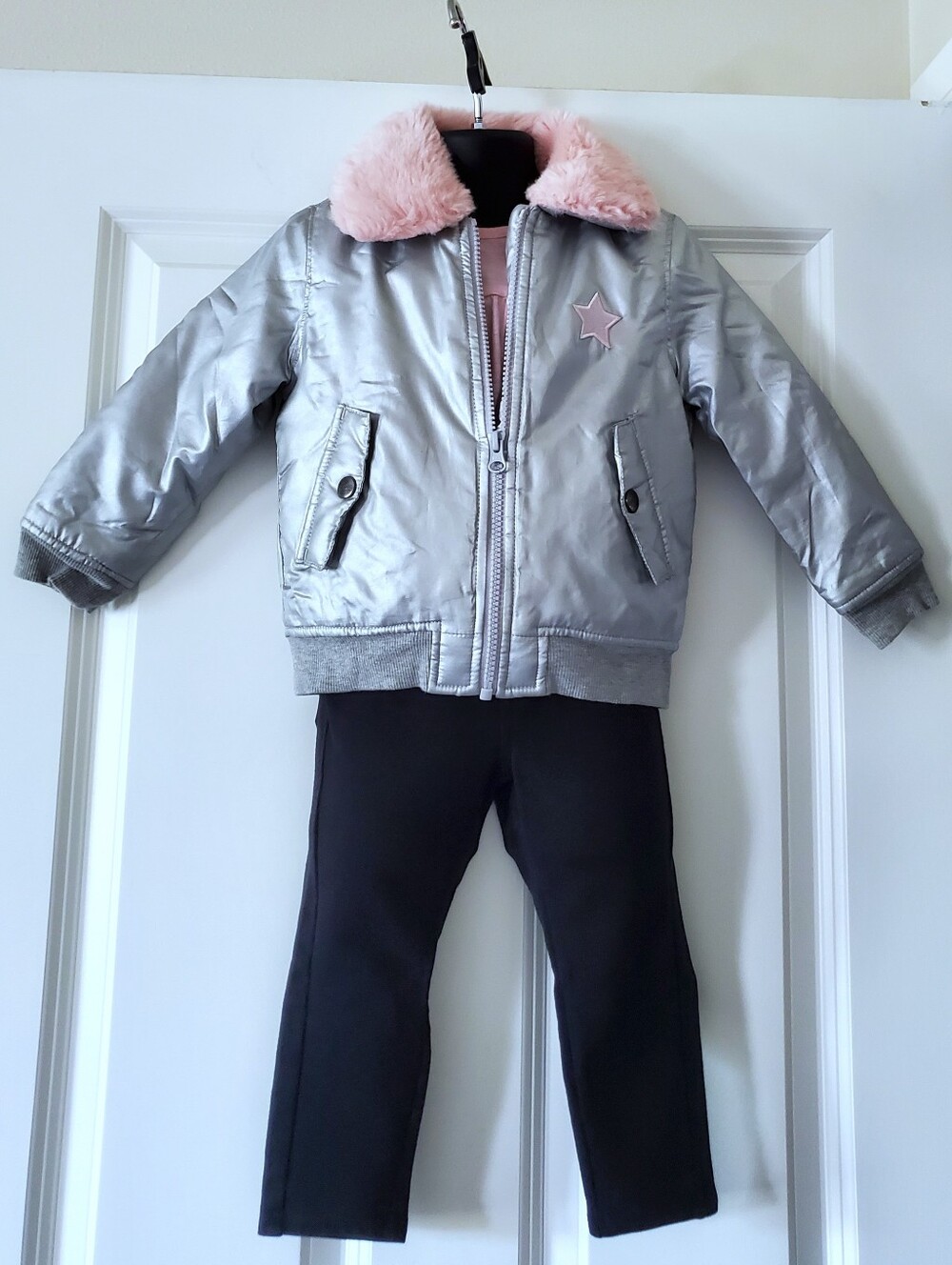 Buffalo David Bitton Toddler Girl's 3-Piece Jacket, Top and Jeggings Set
